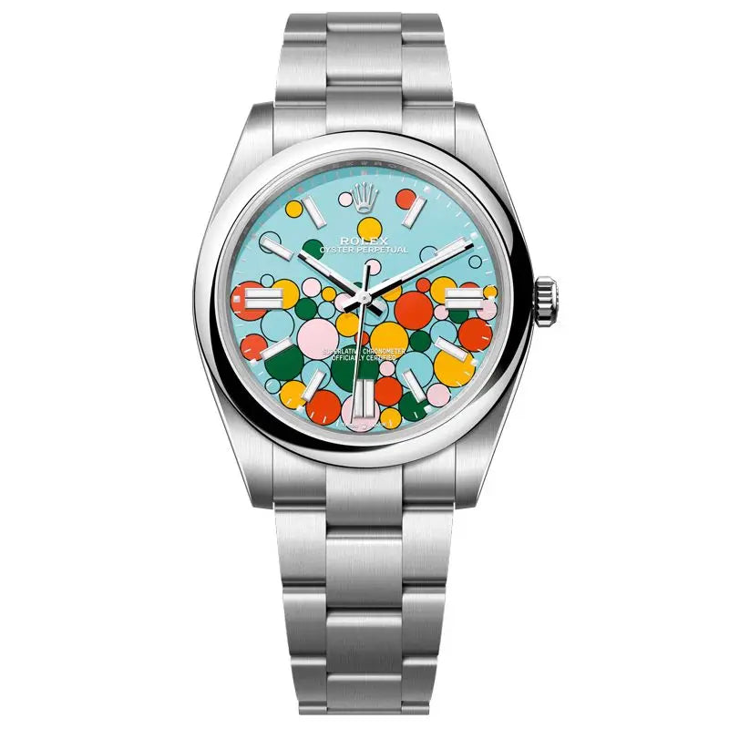 Rolex Oyster Perpetual 41mm Master Quality Watch – Celebration Dial & Stainless Steel Oyster Bracelet