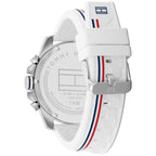 Tommy Hilfiger Signature 1710676 Men's Multi-Function Watch – White & White Silicone Strap