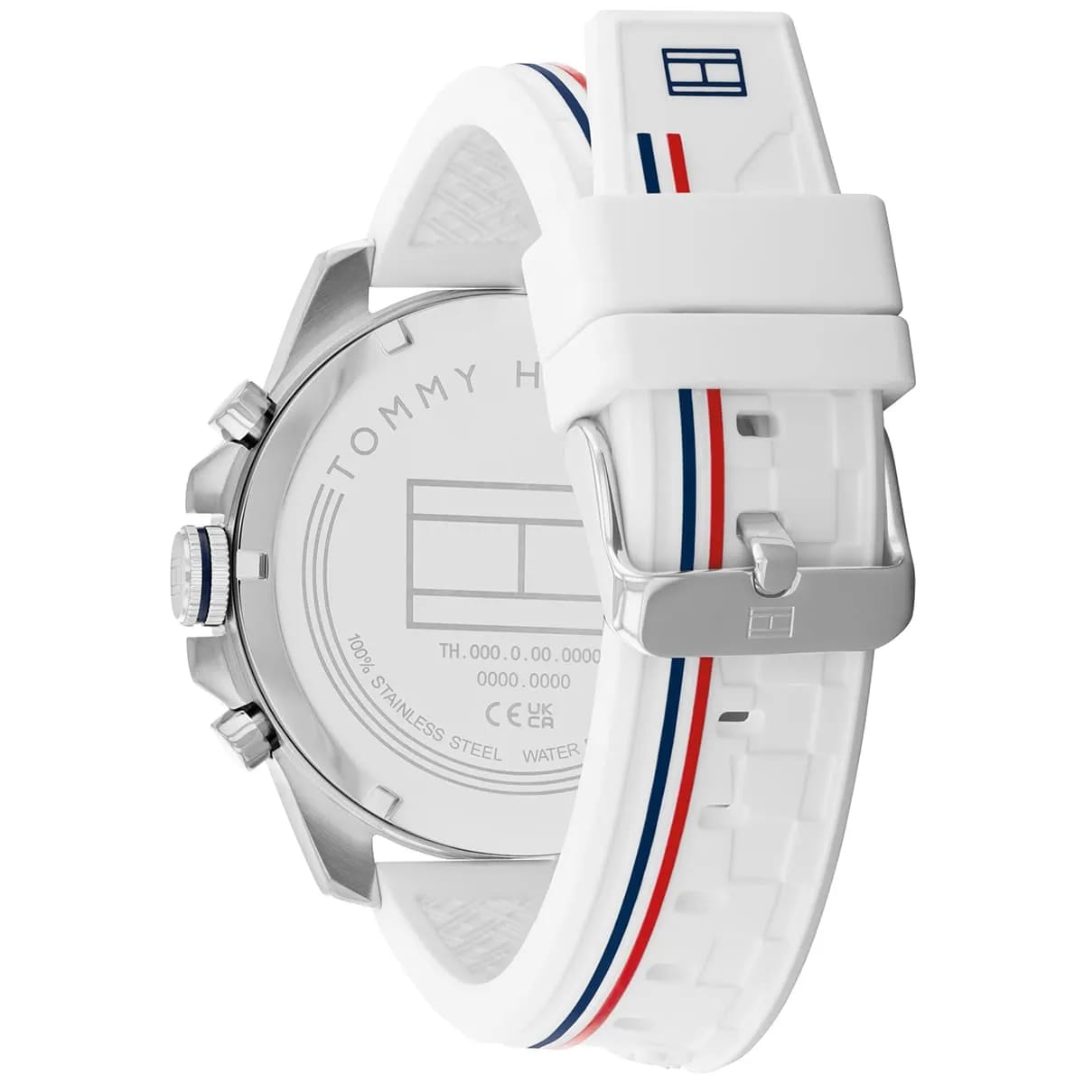 Tommy Hilfiger Signature 1710676 Men's Multi-Function Watch – White & White Silicone Strap