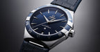 Omega Constellation Master Quality Watch – Blue Dial & Blue Leather Strap
