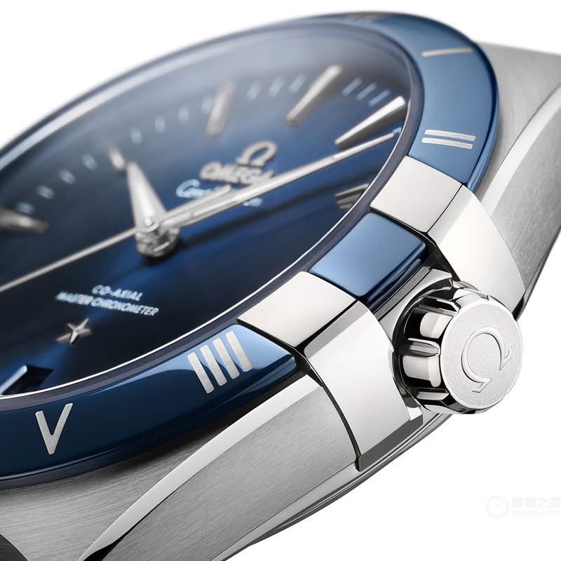 Omega Constellation Master Quality Watch – Blue Dial & Blue Leather Strap