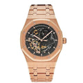 Audemars Piguet Royal Oak 41mm Men's Automatic Watch – Openworked Skeleton with Silver Stainless Steel Bracelet