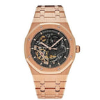 Audemars Piguet Royal Oak 41mm Men's Automatic Watch – Openworked Skeleton with Silver Stainless Steel Bracelet