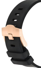 Audemars Piguet Royal Oak 43mm Men's Quartz Watch – Black with Black Silicone Strap