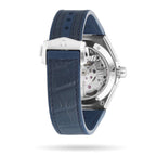 Omega Constellation 41mm Master Quality Watch – White Dial, Blue Ceramic Bezel & Blue Leather Strap