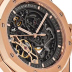 Audemars Piguet Royal Oak 41mm Men's Automatic Watch – Openworked Skeleton with Silver Stainless Steel Bracelet