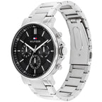 Tommy Hilfiger Signature 1710667 Men's Chronograph Watch – Black & Silver Stainless Steel Bracelet