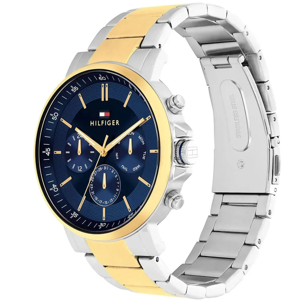 Tommy Hilfiger Signature 1710710 Men's Multi-Function Watch – Blue & Two-Tone Stainless Steel Bracelet