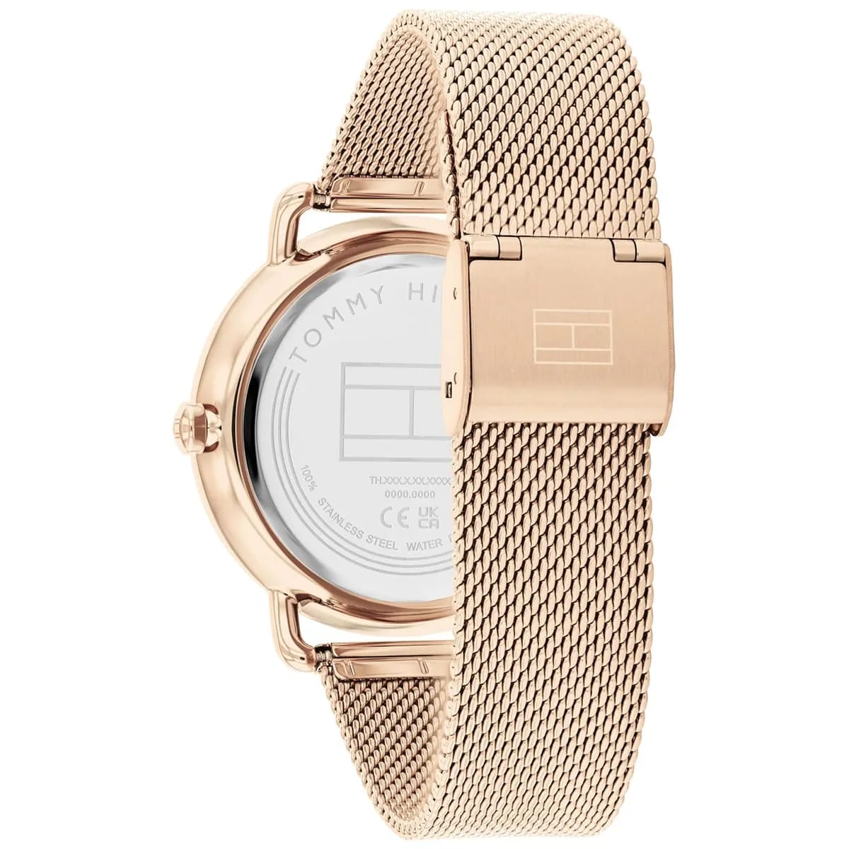 Tommy Hilfiger Signature 1782664 Men's Multi-Function Watch – Blue-Grey & Rose Gold Stainless Steel Mesh Bracelet