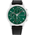 Tommy Hilfiger Signature 1792151 Men's Multi-Function Watch – Green & Black Genuine Leather Strap