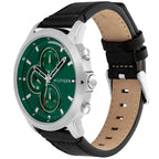Tommy Hilfiger Signature 1792151 Men's Multi-Function Watch – Green & Black Genuine Leather Strap