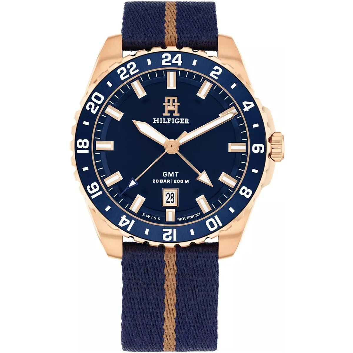 Tommy Hilfiger Signature 1792130 Men's Multi-Function Watch – Blue & Navy Textile Strap