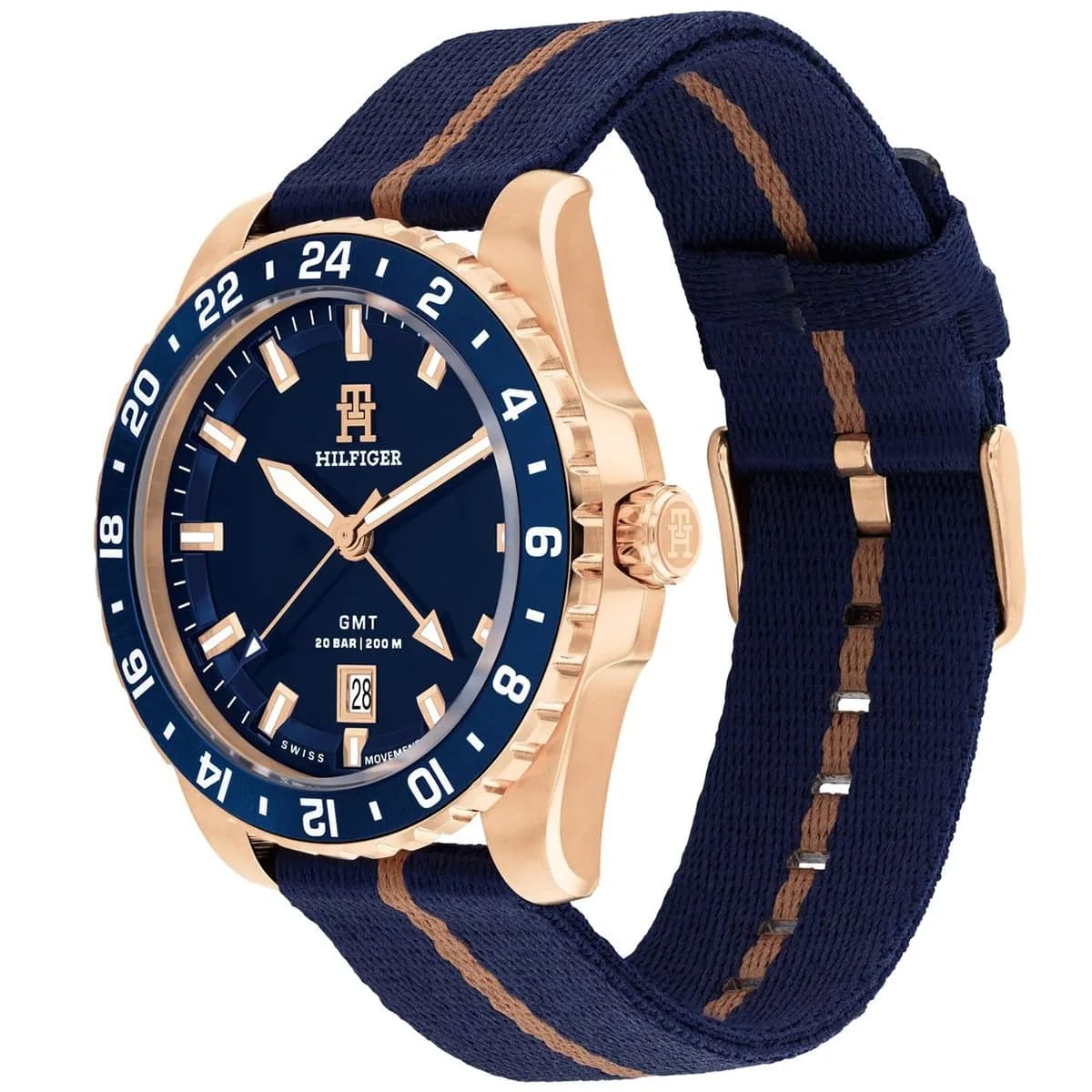 Tommy Hilfiger Signature 1792130 Men's Multi-Function Watch – Blue & Navy Textile Strap