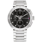 Tommy Hilfiger Signature 1792116 Men's Multi-Function Watch – Black & Silver Stainless Steel Bracelet