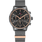 Tommy Hilfiger Signature 1782810 Women's Multi-Function Watch – Black & Black Stainless Steel Mesh Bracelet