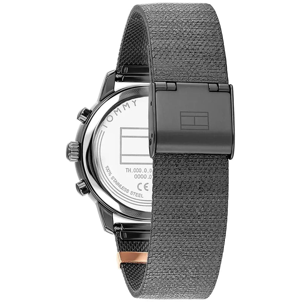 Tommy Hilfiger Signature 1782810 Women's Multi-Function Watch – Black & Black Stainless Steel Mesh Bracelet
