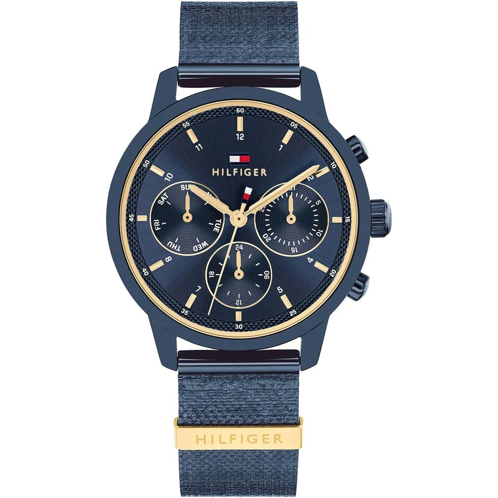 Tommy Hilfiger Signature 1782809 Women's Multi-Function Watch – Blue & Blue Genuine Leather Strap