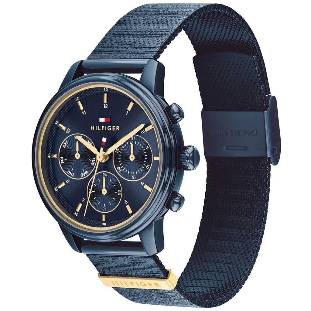 Tommy Hilfiger Signature 1782809 Women's Multi-Function Watch – Blue & Blue Genuine Leather Strap
