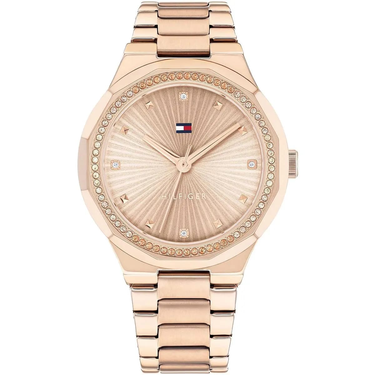 Tommy Hilfiger Signature 1782726 Women's Quartz Watch – Rose Gold Sunray & Rose Gold Stainless Steel Bracelet