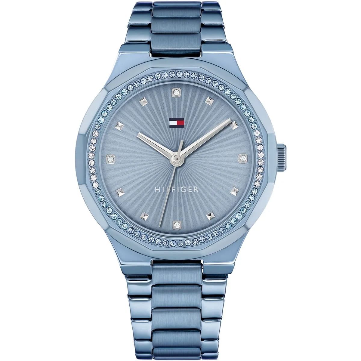 Tommy Hilfiger Signature 1782724 Women's Quartz Watch – Blue Sunray & Silver Stainless Steel Bracelet