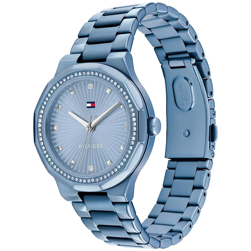 Tommy Hilfiger Signature 1782724 Women's Quartz Watch – Blue Sunray & Silver Stainless Steel Bracelet