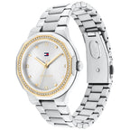 Tommy Hilfiger Signature 1782723 Women's Quartz Watch – Gold Sunray & Two-Tone Silver and Gold Stainless Steel Bracelet