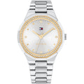 Tommy Hilfiger Signature 1782723 Women's Quartz Watch – Gold Sunray & Two-Tone Silver and Gold Stainless Steel Bracelet