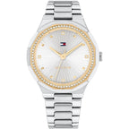 Tommy Hilfiger Signature 1782723 Women's Quartz Watch – Gold Sunray & Two-Tone Silver and Gold Stainless Steel Bracelet