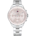 Tommy Hilfiger Mellie 1782706 Women's Multi-Function Watch – Pink & Silver Stainless Steel Bracelet