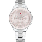 Tommy Hilfiger Mellie 1782706 Women's Multi-Function Watch – Pink & Silver Stainless Steel Bracelet