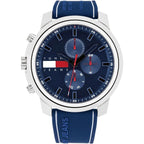Tommy Hilfiger Jeans Sport 1710582 Men's Quartz Watch – Blue & Blue Silicone Strap