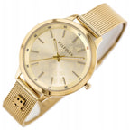 Tommy Hilfiger Signature 1782588 38mm Women's Quartz Watch – Gold Monogram & Gold Stainless Steel Mesh Bracelet