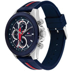 Tommy Hilfiger Signature 1792083 46mm Men's Multi-Function Watch – Blue & Blue Silicone Strap