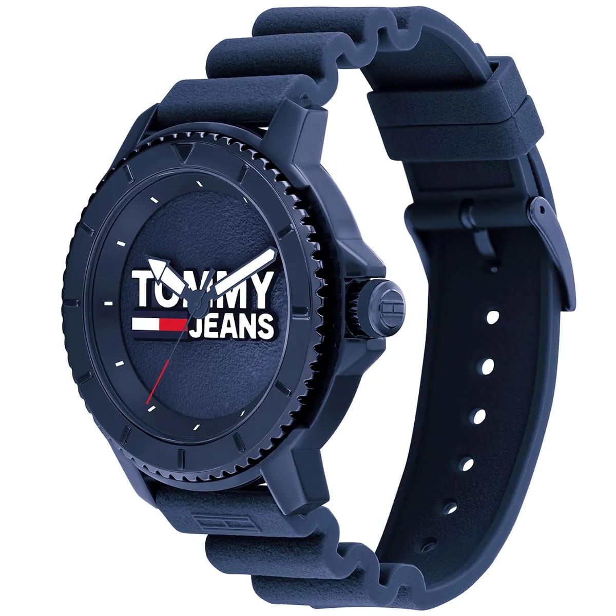 Tommy Hilfiger Tokyo 1792000 46mm Men's Quartz Watch – Blue & Blue Silicone Strap