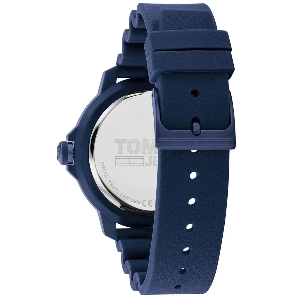 Tommy Hilfiger Tokyo 1792000 46mm Men's Quartz Watch – Blue & Blue Silicone Strap