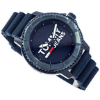 Tommy Hilfiger Tokyo 1792000 46mm Men's Quartz Watch – Blue & Blue Silicone Strap