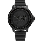 Tommy Hilfiger Tokyo 1792001 45mm Men's Quartz Watch – Black & Black Silicone Strap