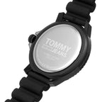 Tommy Hilfiger Tokyo 1792001 45mm Men's Quartz Watch – Black & Black Silicone Strap