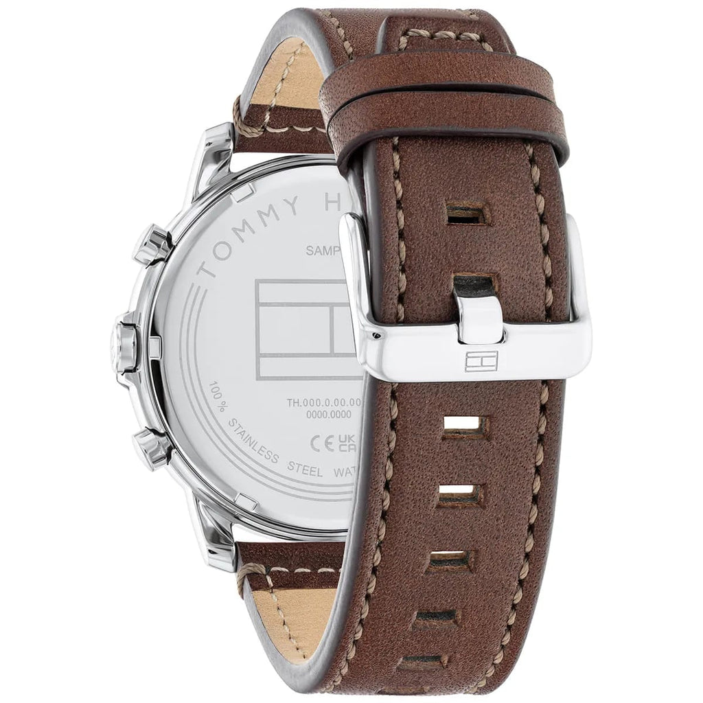Tommy Hilfiger Jameson 1792053 44mm Men's Multi-Function Watch – Brown & Brown Genuine Leather Strap