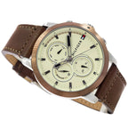 Tommy Hilfiger Jameson 1792053 44mm Men's Multi-Function Watch – Brown & Brown Genuine Leather Strap