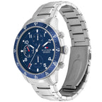 Tommy Hilfiger Jimmy 1791949 46mm Men's Multi-Function Watch – Blue & Silver Stainless Steel Bracelet