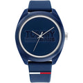 Tommy Hilfiger San Diego 1791927 44mm Men's Quartz Watch – Blue & Blue Silicone Strap