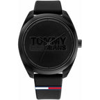 Tommy Hilfiger San Diego 1791928 44mm Men's Quartz Watch – Black & Black Silicone Strap