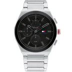 Tommy Hilfiger Connor 1791897 44mm Men's Multi-Function Watch – Black & Silver Stainless Steel Bracelet