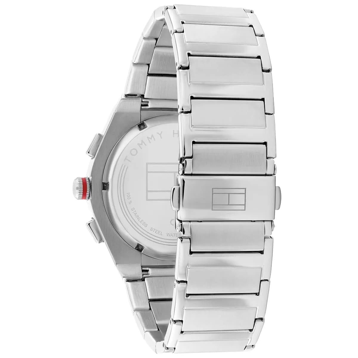 Tommy Hilfiger Connor 1791897 44mm Men's Multi-Function Watch – Black & Silver Stainless Steel Bracelet