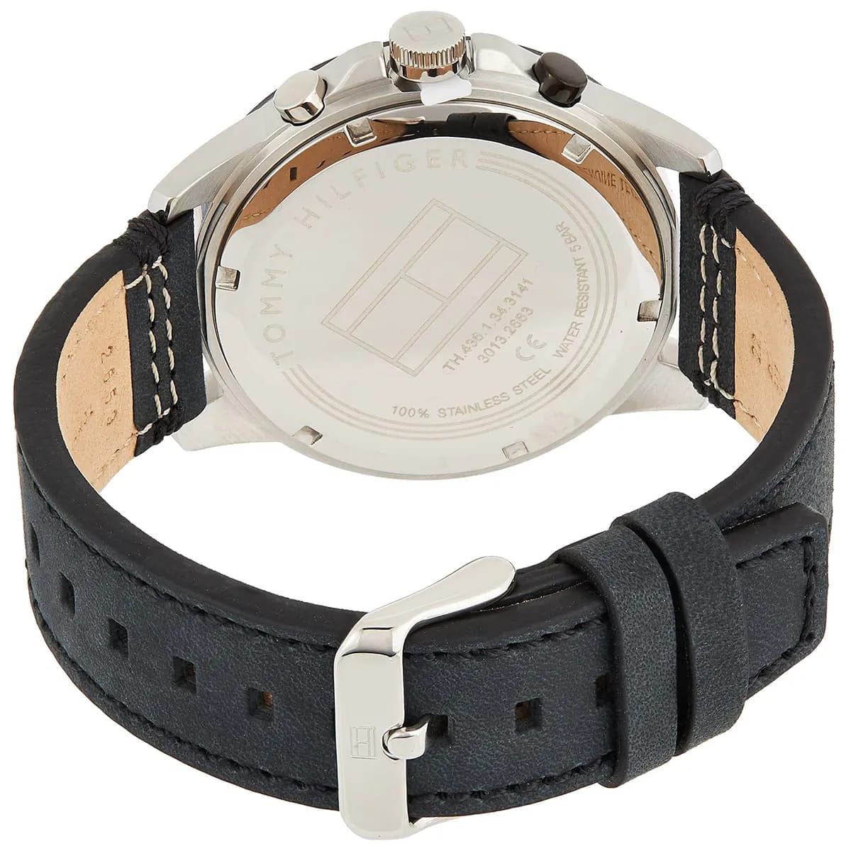 Tommy Hilfiger Harley 1791894 46mm Men's Multi-Function Watch – Black & Black Genuine Leather Strap