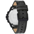 Tommy Hilfiger Harley 1791893 46mm Men's Multi-Function Watch – Black & Black Genuine Leather Strap