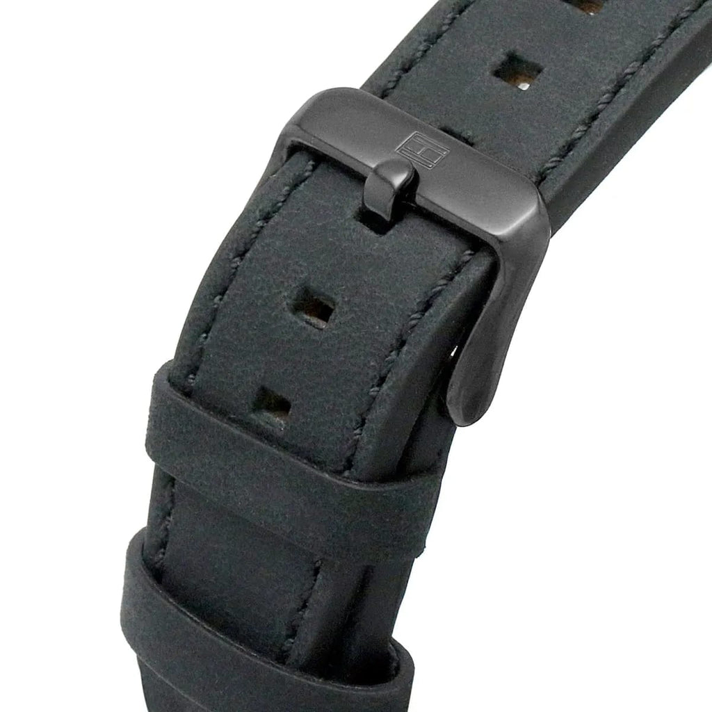 Tommy Hilfiger Harley 1791893 46mm Men's Multi-Function Watch – Black & Black Genuine Leather Strap