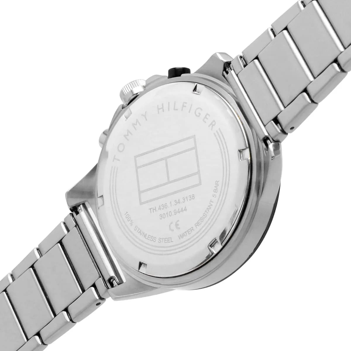Tommy Hilfiger Harley 1791890 46mm Men's Multi-Function Watch – Black & Silver Stainless Steel Bracelet