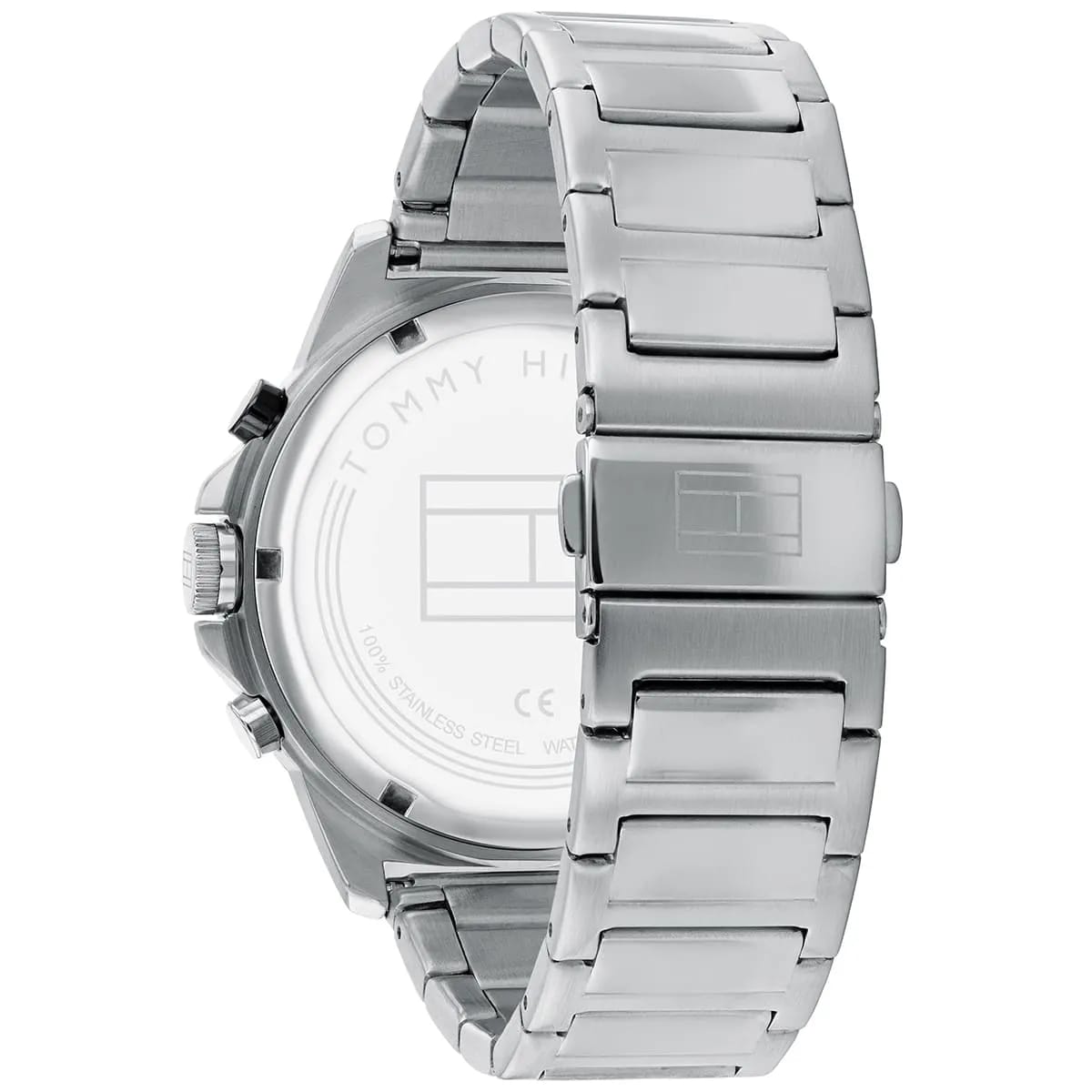 Tommy Hilfiger Harley 1791890 46mm Men's Multi-Function Watch – Black & Silver Stainless Steel Bracelet